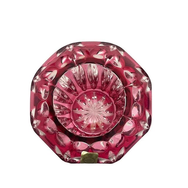 1960s German Crystal Vase and Basket, 1960s, Set of 2 For Sale - Image 5 of 9