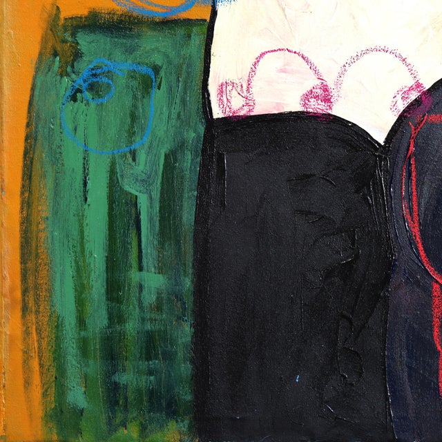 Crazy Apartment - Abstract Figurative Cubist Portrait Still Life Painting by Valerie Etitinwo For Sale In Los Angeles - Image 6 of 12