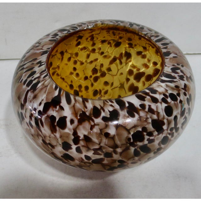 Late 20th Century Italy Murano Tortoiseshell With Gold Flecks For Sale - Image 5 of 6