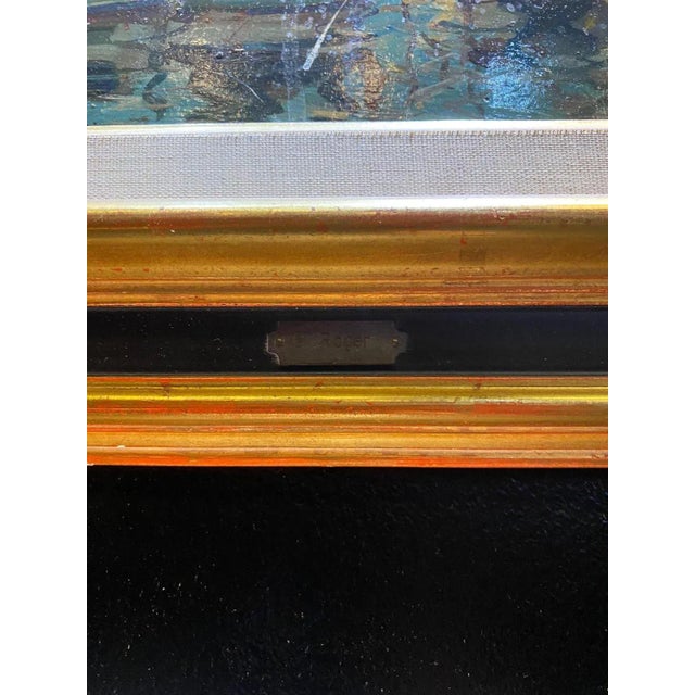 Guillaume Roger, Boats, Oil on Wood For Sale - Image 8 of 9