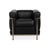 LC 2 Armchair in Black Leather by Le Corbusier for Cassina For Sale - Image 9 of 13