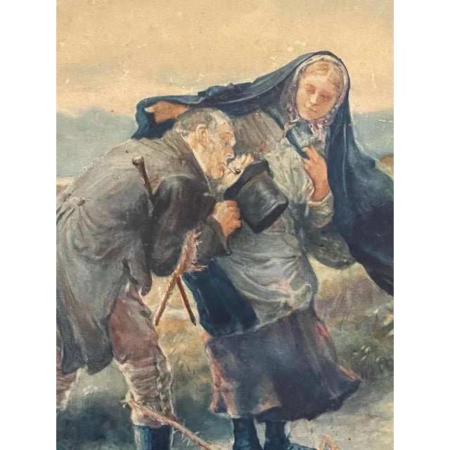 Salucci Tullio, Untitled, Watercolor on Cardboard, Framed For Sale - Image 3 of 9