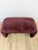 Burgundy Mid 20th Century Postmodern Burgundy/Mauve Upholstered Curved Bench Vintage Sculptural Seating For Sale - Image 8 of 9
