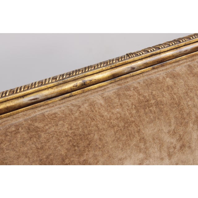 Wood Maitland Smith French Louis XVI Style Giltwood Settee Loveseat For Sale - Image 7 of 17