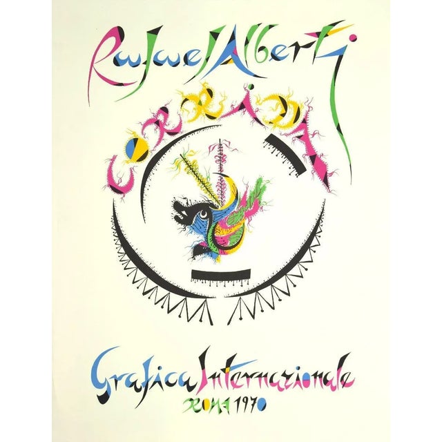 Rafael Alberti by Rafael Alberti, from Alphabet series, is an original lithograph, realized by Rafael Alberti in 1970. The...