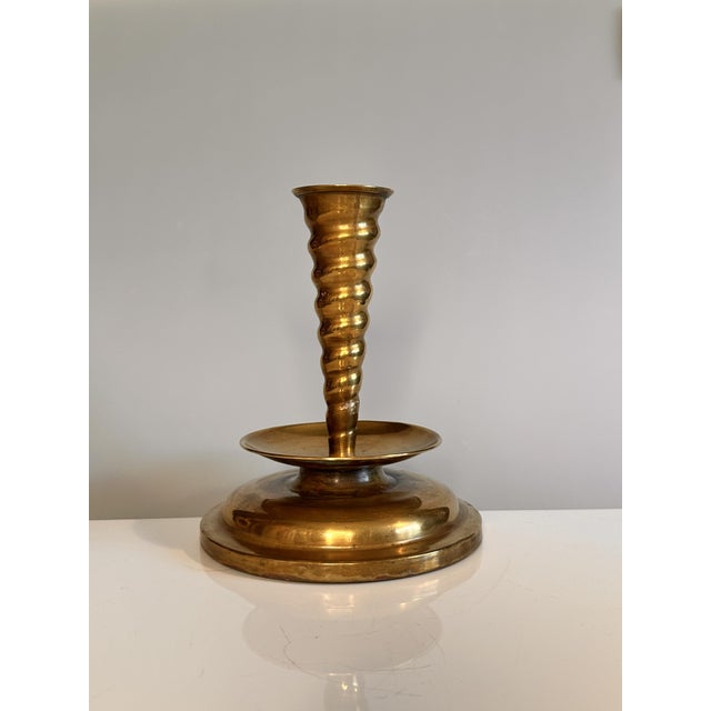 Antique Historicist Brass Candlestick, Germany, 1900s-1920s For Sale - Image 12 of 12