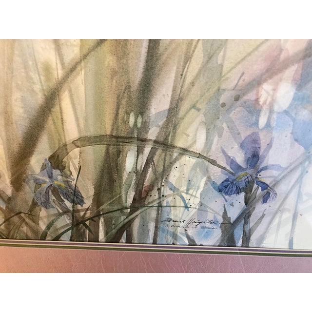 1980s 1980s Large Framed Nature Print - "A Coming Spring" by Brent Heighton For Sale - Image 5 of 8