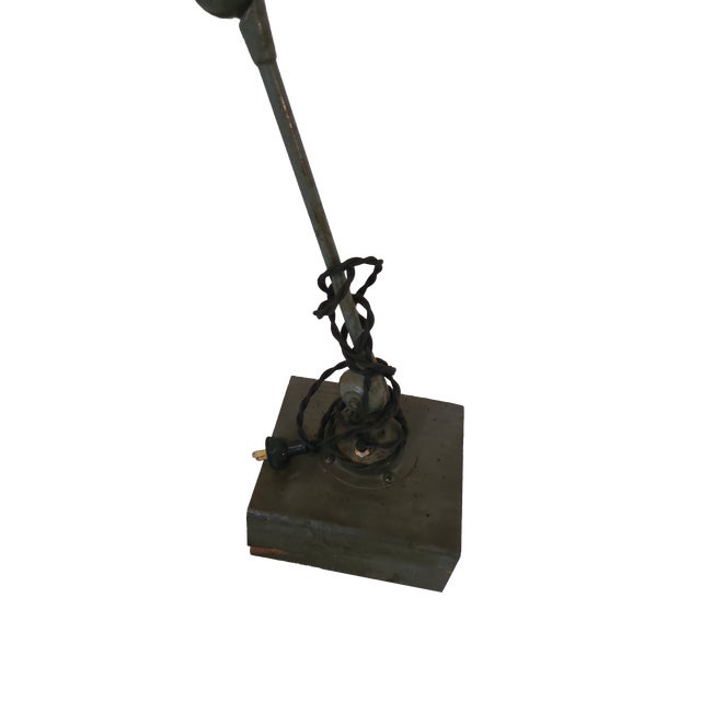 Industrial Vintage Shop Desk Lamp For Sale - Image 3 of 4