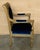 Mid 20th Century Pair of Louis XVI Style Giltwood Armchairs with Blue Klein Velvet For Sale - Image 12 of 18