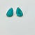 Rustic 1980s Vintage Southwestern Americana Peyote Bird Turquoise & Sterling Large Pierced Stud Earrings - A Pair For Sale - Image 3 of 12