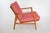 Scandinavian Pink Teak Armchair, 1960s For Sale - Image 3 of 5