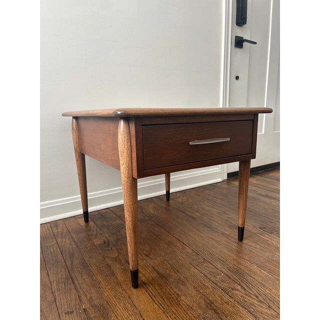 Mid-Century Modern 1960s Refinished Lane End Table With Drawer For Sale - Image 3 of 9