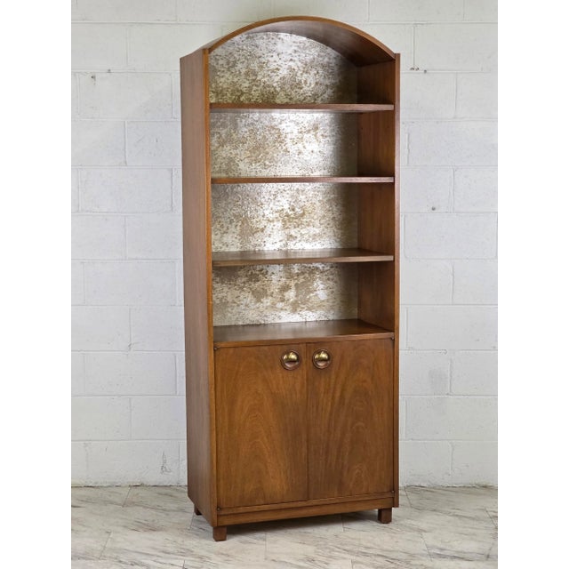 Mid-Century Modern Walnut Arch Top Mid 20th Century Cabinet For Sale - Image 3 of 6
