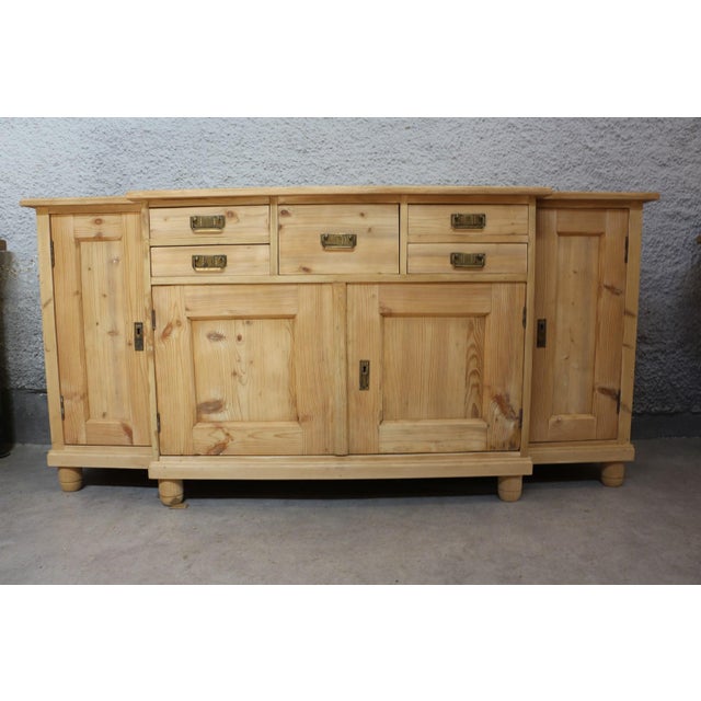 Rustic Wooden Sideboard For Sale - Image 5 of 12