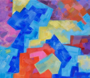 Erle Loran "Painted Desert Dreams" Modern Abstract 1987