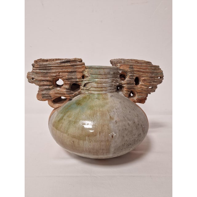 1970s Handmade Ceramic Vase, 1970s For Sale - Image 5 of 13