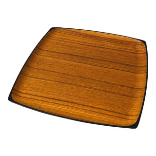 Square Teak Tray For Sale