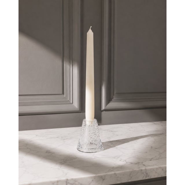 A reversible salviati murano glass candleholder, produced in venice in the late 20th century and offered in new old stock...