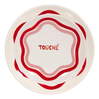 Talk of the Table Artisanal Plate Set- 2 Pieces For Sale