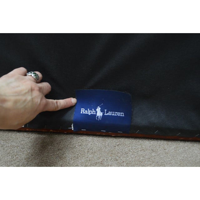 Ralph Lauren Leather Ottoman For Sale - Image 12 of 12