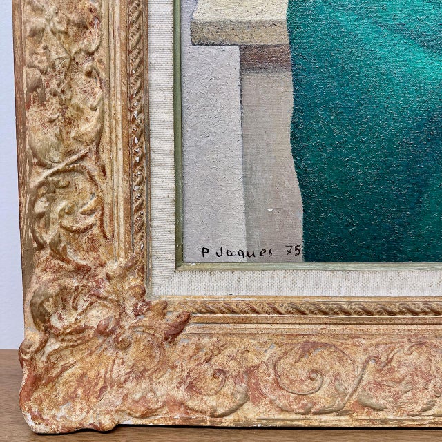Pierre Jaques Original Art on Canvas 1975 For Sale - Image 12 of 17