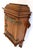 Wood Antique Arts and Crafts European Small Wall Cabinet in Oak and Brass, 1900s For Sale - Image 7 of 16