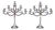 Vintage Candleholders in Metal, 1920s, Set of 2 For Sale