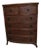 1990s Chest of Drawers 6 Drawer by Bassett Dark Tone For Sale