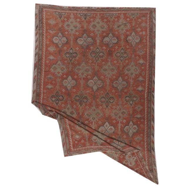 1940s Vintage Turkish Kilim 9' X 14' For Sale - Image 5 of 8
