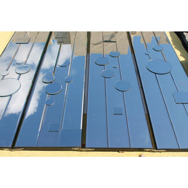 1970s Modern Mirrored Room Divider For Sale - Image 4 of 12