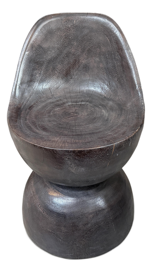 Andrianna Shamaris Sculptural Hand Carved Modern Organic Chair