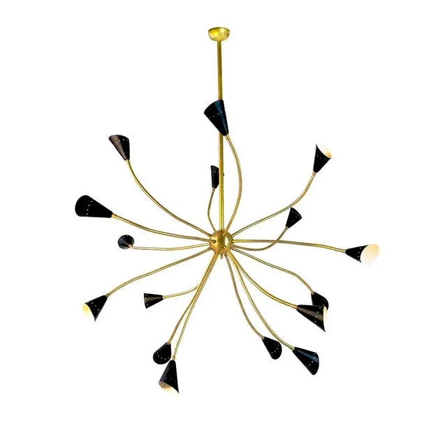 Mid-Century Sputnik Chandelier with Flexible Arms For Sale - Image 5 of 5