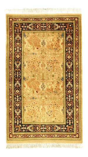 Beige Color Fine Hand Knotted Tabriz 2' X 4'