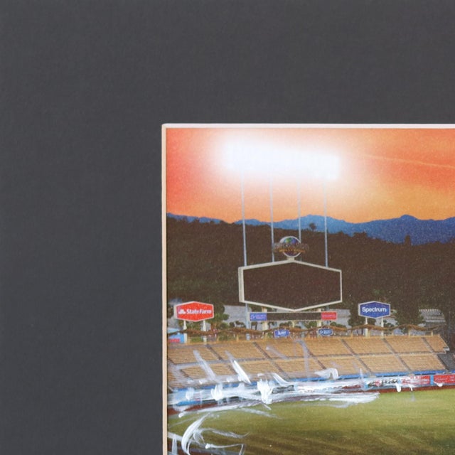 Contemporary Dodger Stadium Almost Gametime 2 - Original Los Angeles Stadium Mixed Media Photography and Acrylic Artwork on Paper by Pete Kasprzak For Sale - Image 3 of 6