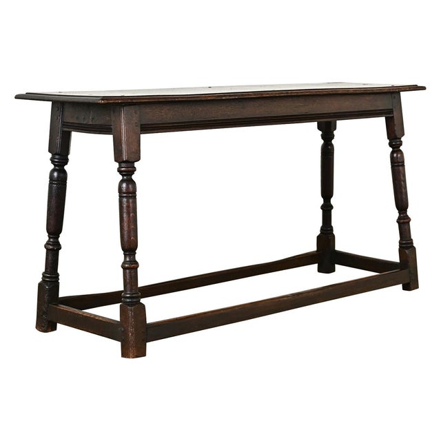 English 18th Century Oak Joint Stool/Bench For Sale - Image 12 of 12