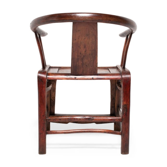 Chinese Red Lacquer Roundback Chair, 19th C. For Sale - Image 4 of 8