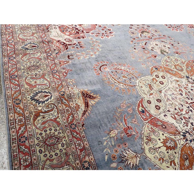 Galerie Shabab Collection Mid-20th Century Turkish Silk Herekeh Rug For Sale In New York - Image 6 of 10