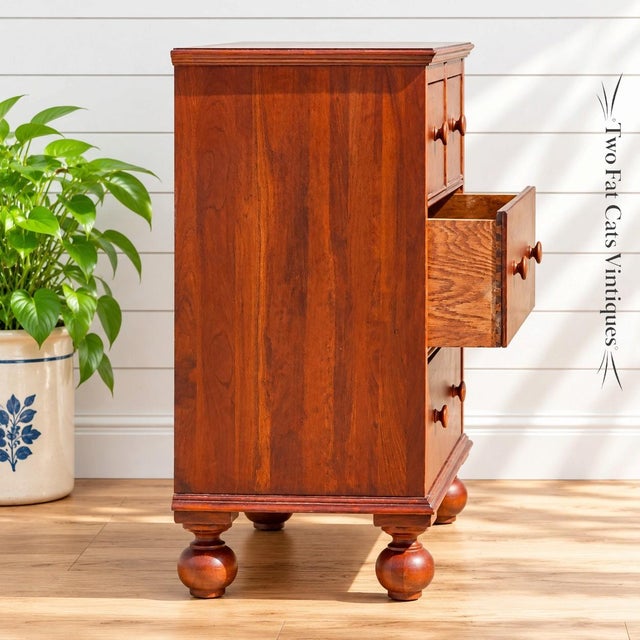 Lexington Furniture Bob Timberlake Collection "Caroline" Cherry Bachelor Chest | Style #: 833-221 | Vintage For Sale - Image 6 of 13