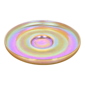 Louis Comfort Tiffany Favrile Iridescent Art Glass Plate or Catchall