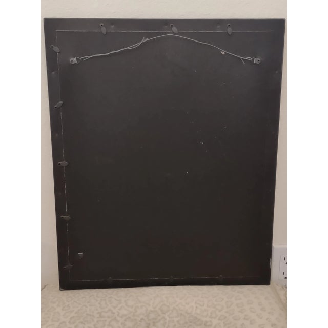 2010s "Black & White Swirl 1" ~ Contemporary Acrylic Painting on Paper, Framed With Glass For Sale - Image 5 of 7