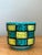 This striking vintage Italian cache pot is a bold celebration of Mid-Century Modern design, featuring a graphic...