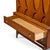 Brown Broyhill Brasilia Mid Century Walnut and Brass Gentleman Chest Highboy Dresser For Sale - Image 8 of 10