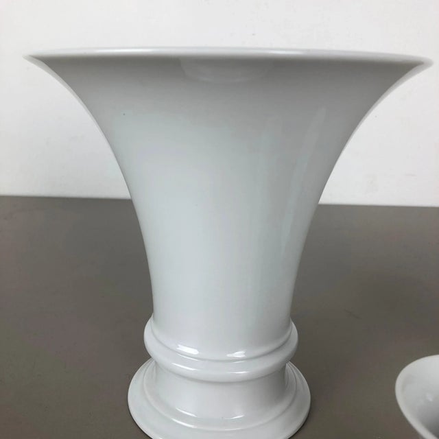 Porcelain Op Art Vase Vase from Fürstenberg Ceramics, Germany, 1970s, Set of 3 For Sale - Image 13 of 18