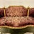 Baroque 1990s Baroque Style Red Wine Sofa – Gold Leaf Details For Sale - Image 3 of 5
