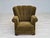 Vintage Danish Relax Chair in Green Fabric, 1950s For Sale - Image 13 of 17