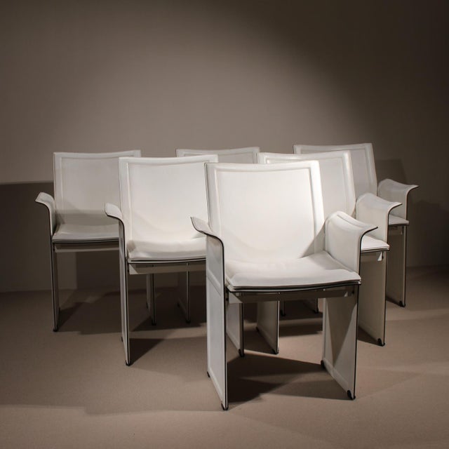Korium Armchairs by Tito Agnoli for Matteo Grassi, Italy, 1980s, Set of 6 For Sale - Image 3 of 18