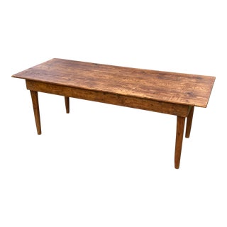 Primitive Farmhouse Dining Table For Sale