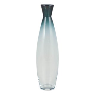 Vintage Swedish Tona Slim Glass Vase by Bengt Orup for Johansfors, 1950s For Sale