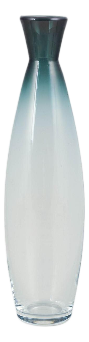 Vintage Swedish Tona Slim Glass Vase by Bengt Orup for Johansfors, 1950s