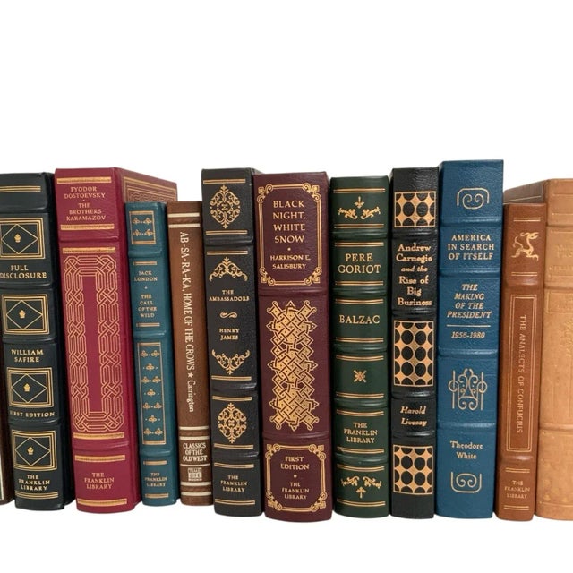 American Vintage Collection 25 of the Franklin Library Leather Bound Books For Sale - Image 3 of 9